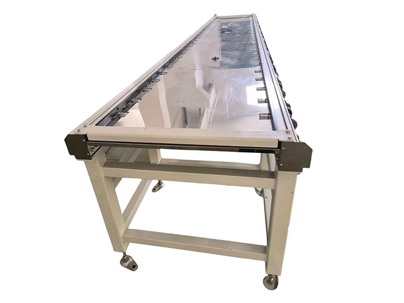 傘齒滾輪積放輸送線